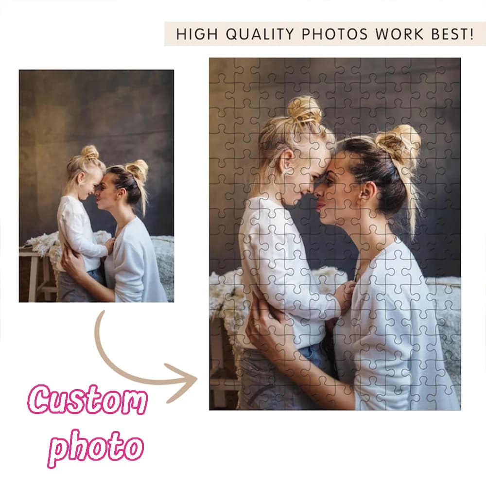 35/150/300/500/1000 pezzi Foto personalizzata Puzzle di decompressione personalizzati Puzzle mosaico Puzzle personalizzati in foto Regalo d'amore