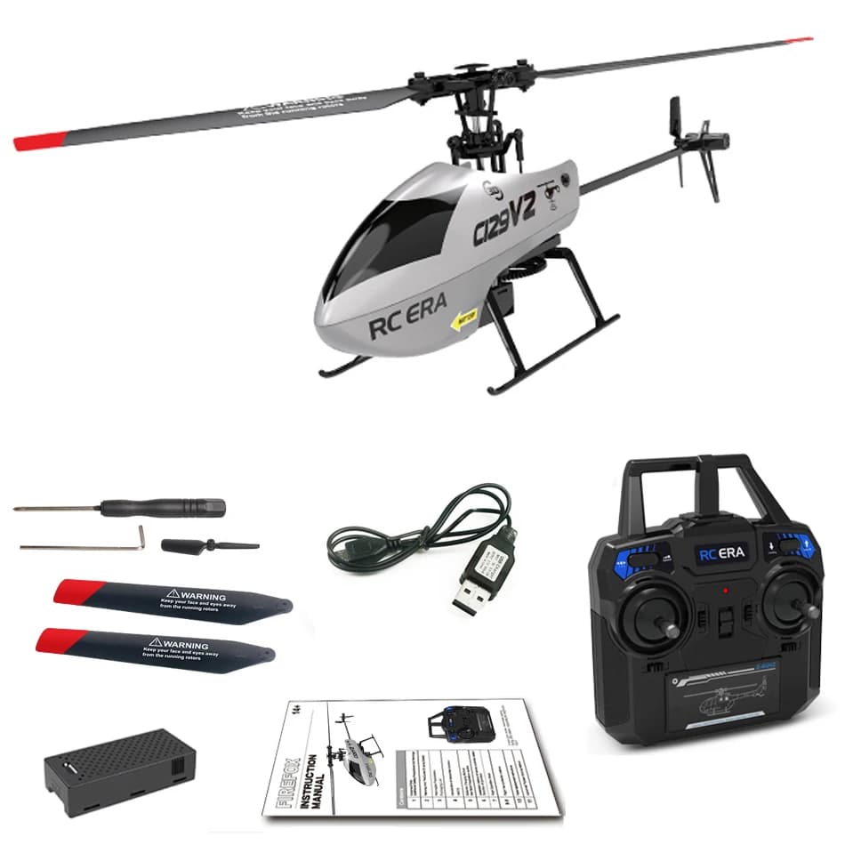 RC ERA C129 V2 One Click 3D Flip RC Elicottero 4ch Stabile Volo di Controllo Remoto Drone Aereo Hobby Giocattoli per Principianti