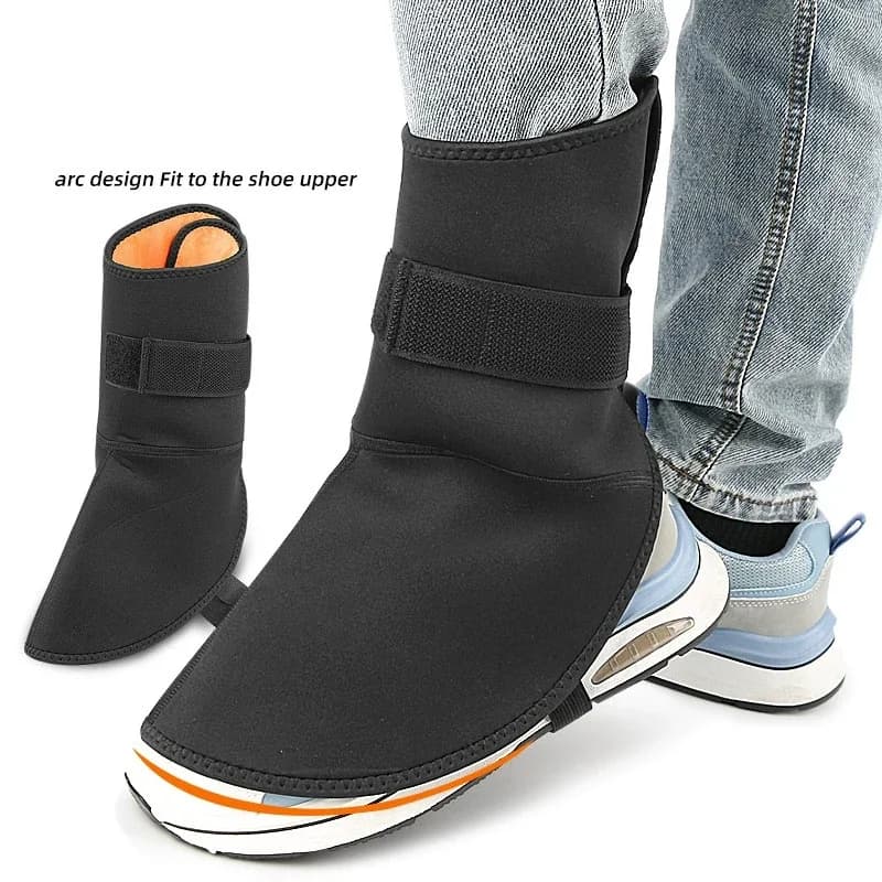 1PC Windproof Ankle Protector Waterproof Warm Leg Covers Cold Proof Foot Gear for Motorcycle Riding Skiing Winter Outdoor Sports