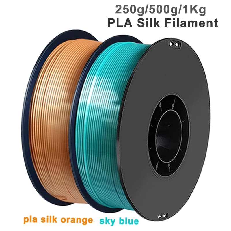 3D Filament Wire Spool 1.75 mm PLA Silk Orange 250g 500g 1Kg 3D Printer Material Filament Wire Printing Machine Vacuum Packing