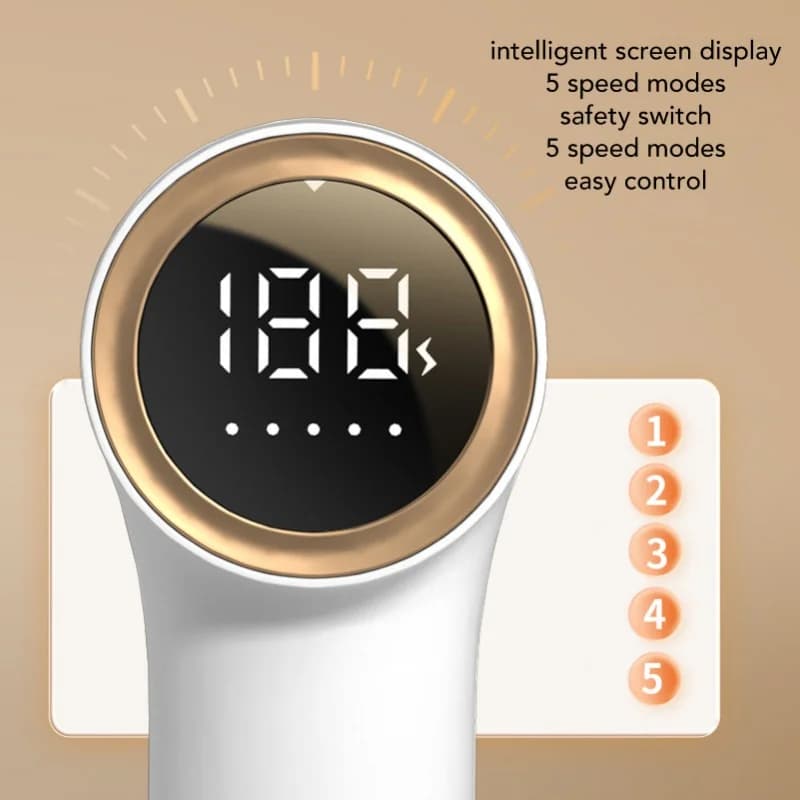 USB Charging Sweater Shaver 5 Speeds 6 Blades High Safety Strong Suction Portable Fabric Shaver For Household Clothes
