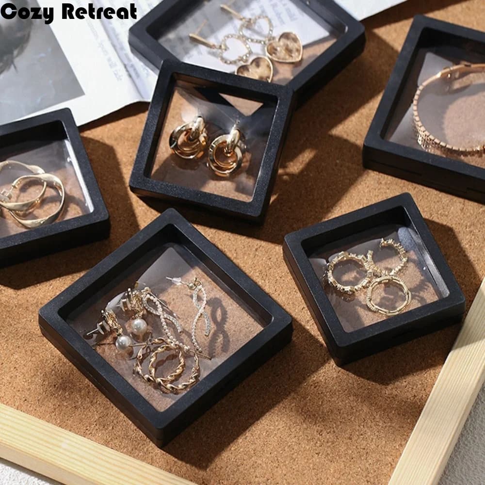Plastic Dried Flower Frame Storage Box 3D Transparent Antioxidant Flower Plant Display Frame Reusable Picture Frame Stand