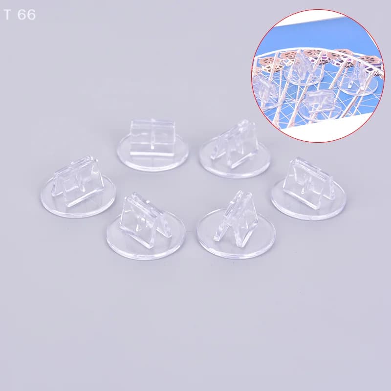 10 pezzi per giochi da tavolo in carta, carte, carte in plastica, supporto, oggetti di scena trasparenti unici