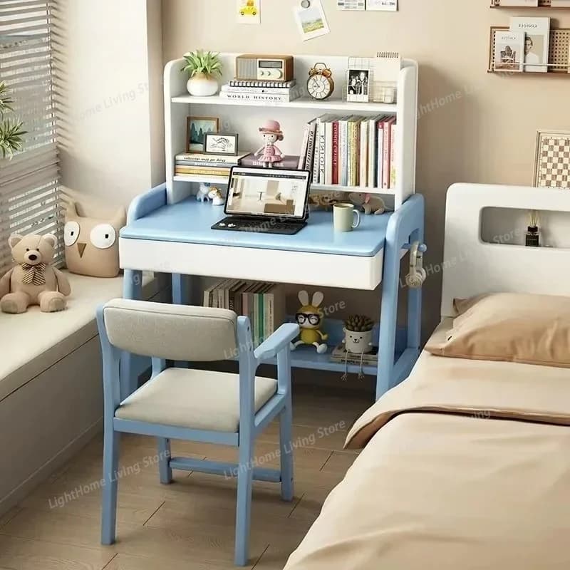 Scrivania per Computer da Camera da Letto e Studio, Tavolo in Legno per Notebook e Laptop, Scrivania Regolabile in Altezza, Mesa De Escritorio, Arredamento per Casa e Ufficio