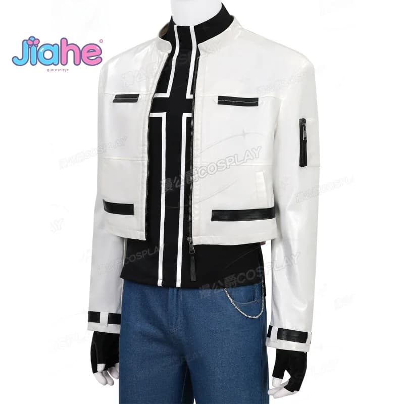 Kyo Kusanagi Game King of Fighters '99 Costume Cosplay Leather jacket gloves accessories Christmas party Woman uniform