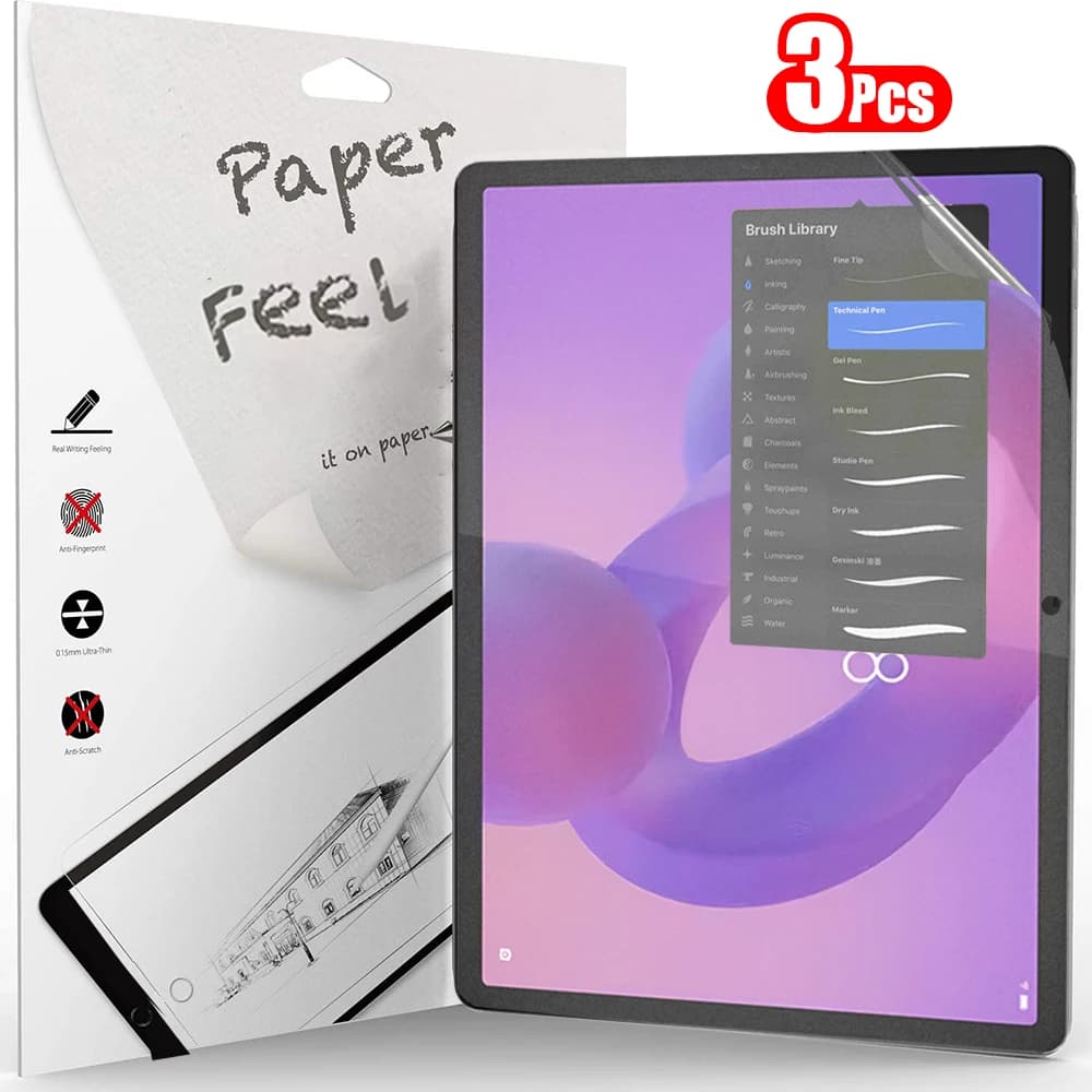 3 pezzi di protezione per lo schermo effetto carta per Lenovo Idea Tab Plus Pro 11 12.1 12.7 pollici, pellicola senza vetro