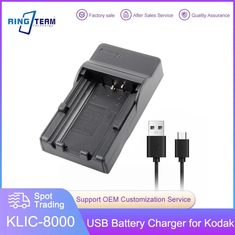 KLIC-8000 KLIC8000 DB50 DB-50 USB Battery Charger For Kodak Easyshare ZxD Z612 Z712 Z812 Z1085 Z1015 Z1012 Z1485 Charger