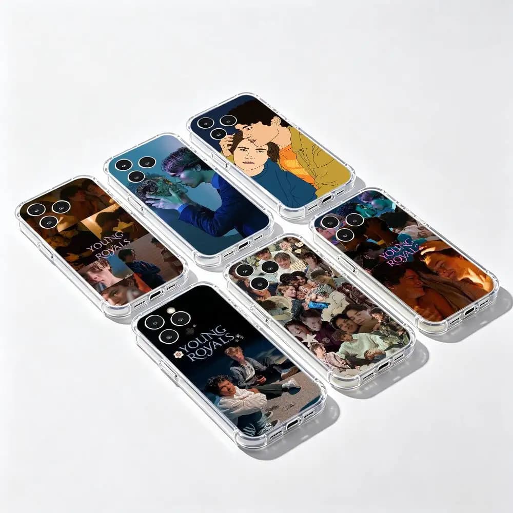 Young Royals Simon And Wilhelm Phone Case Transparent IMD For IPhone 17 16 15 14 13 12 11 PRO MAX PLUS Mini Soft Cover