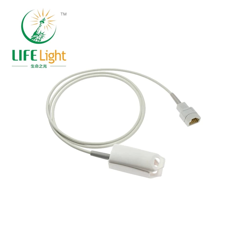 Compatible with Novametrix 512/513/710/715,MARS Monitor, Reuse SPO2 Prob sensor for pulse oximeter Monitoring of blood oxygen saturation