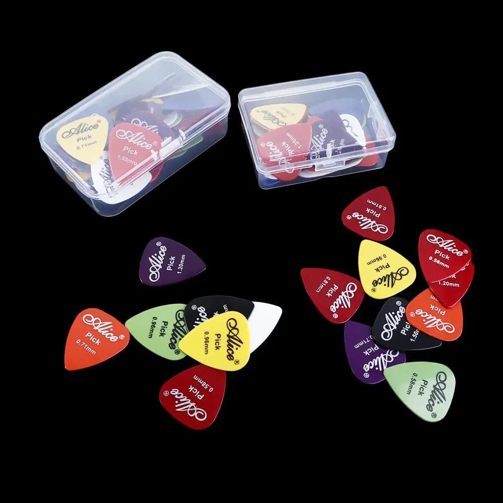 0.58 - 1.5 mm Smoothy ABS 1 Box Acoustic Plectrum Guitar Accessories Mediator Guitar Picks