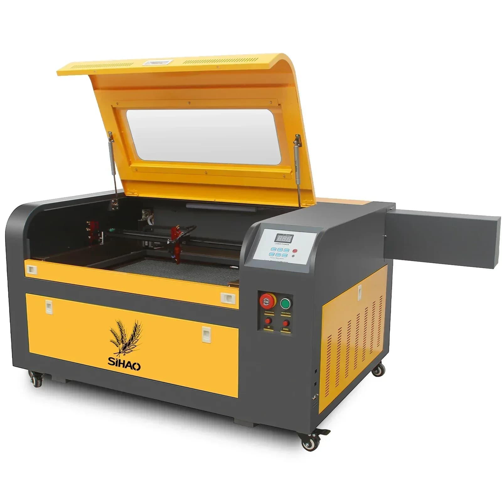 SIHAO Macchina per incisore laser CO2 60W Taglierina Stampa M3 Scheda madre per tessuto acrilico Strumenti per incisione laser opere d'arte in legno