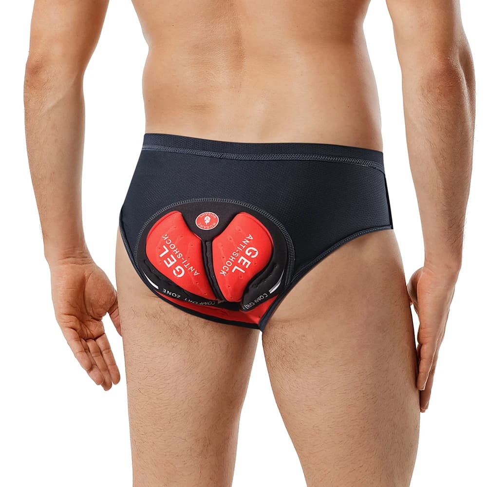 WOSAWE cycling shorts for men MTB cycling on the road under the pants 3D padded triangle shorts breathable men's bike underwear