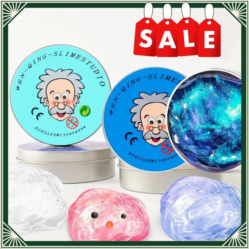 Hot New Handmade DIY Handgum Playdough Reusable Putty Liquid Crystal Bouncy Slime Toy Set Safe Mud Stress Relief Toys Color Clay