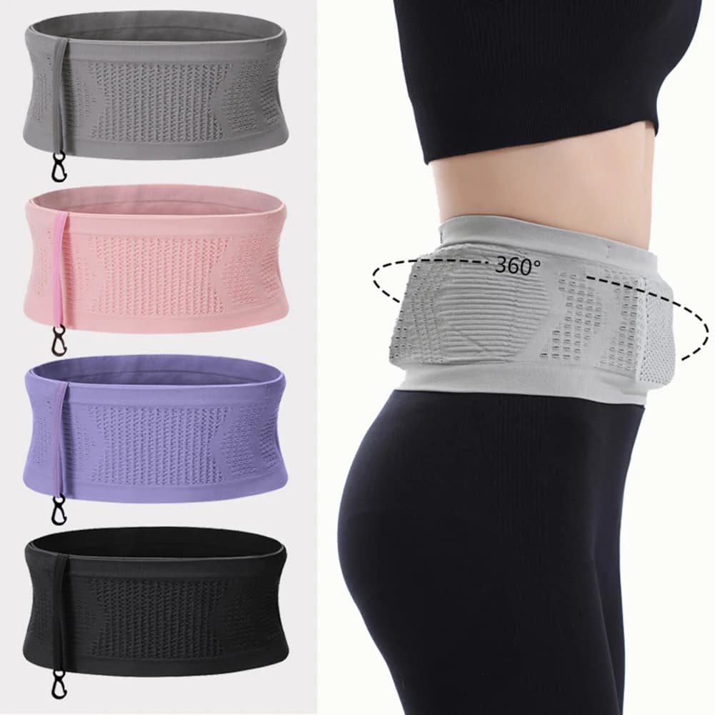 Running Waist Bag Belt Case Phone Case Multifunctional Hidden Men's Knit Bag Women's Sport Pack Gym/Outdoor Bags