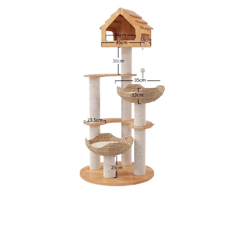 Telaio da arrampicata per gatti nido albero ripiano integrato capsula spaziale tiragraffi colonna antigraffio forniture per gatti arrampicata