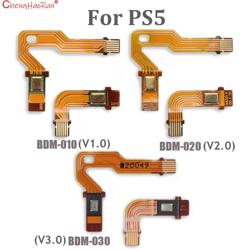 Una coppia sinistra destra per PS5 V1 V2 V3 Controller wireless Cavi flessibili per microfono per PS5 Cavi a nastro Dual Sense con microfono