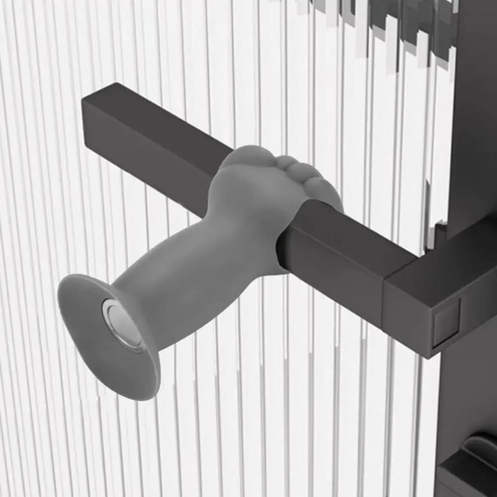 Ventosa per fermaporta in silicone Protezione silenziosa Copertura per maniglia per porta Cuscinetto protettivo anti-collisione Cuscinetto di protezione silenzioso