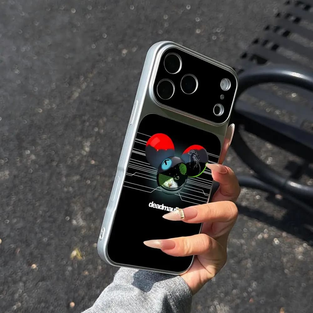 DJ Deadmau5 Phone Case for iPhone 17 16 15 14 13 12 11 Pro Max Plus Lambskin Leather Texture Cover