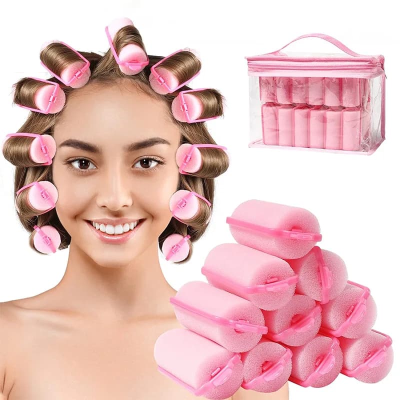 6-14 Pz/Lot Sponge Ropes for Hair Snails Rubber Roller For Hair Sleeping Bigodini Flexible Styling Bigodini Sponge Bigodini Color Casual 2025