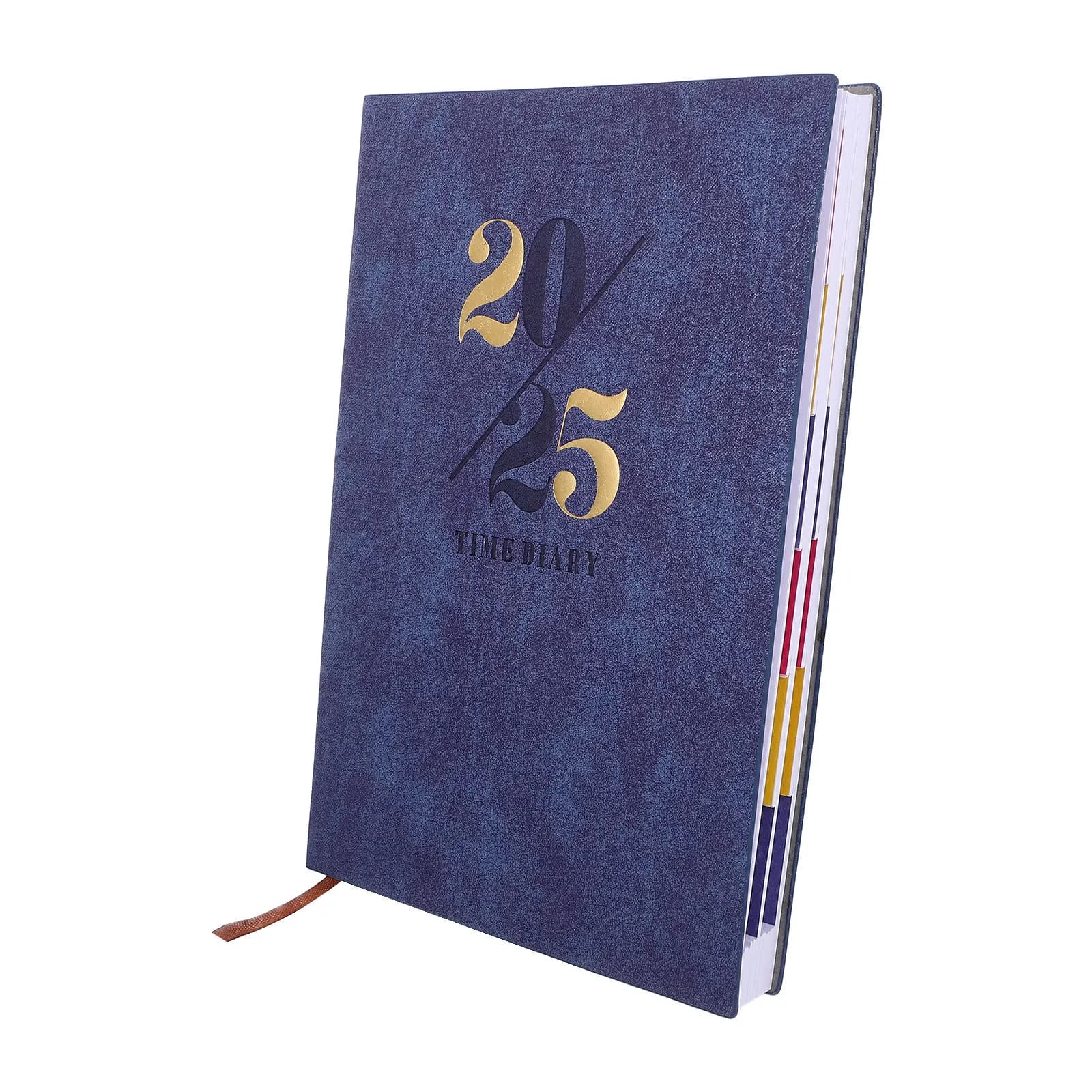 Daily Planner 2025 Notebook PU Cover Multifunctional Calendar Journal Organizer Book for Office Home Minimalist Schedule Note