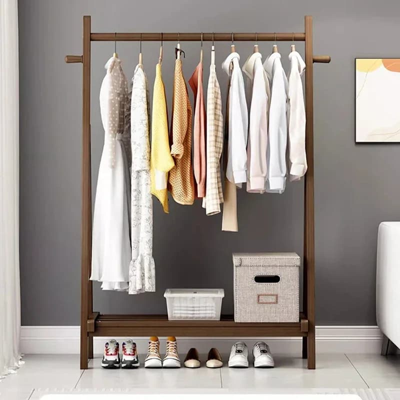 Wooden Bedroom Hat Closets Hanger Clothes Organizer Sklum Standing Modern Colgador High Quality