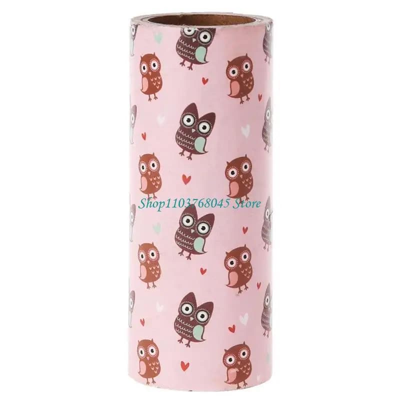 R53F Reusable Clothes Coat Sticky Lint Roller Dog Pet Hair Remover Cleaning Device