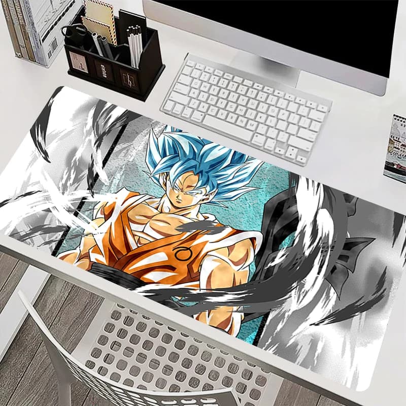 Tappetino per mouse Accessori per PC Tappetino per tastiera Tappetino per scrivania Tappetino per mouse antiscivolo Tappetino per tablet in gomma Dragon Ball Anime Tappetino esteso per giochi