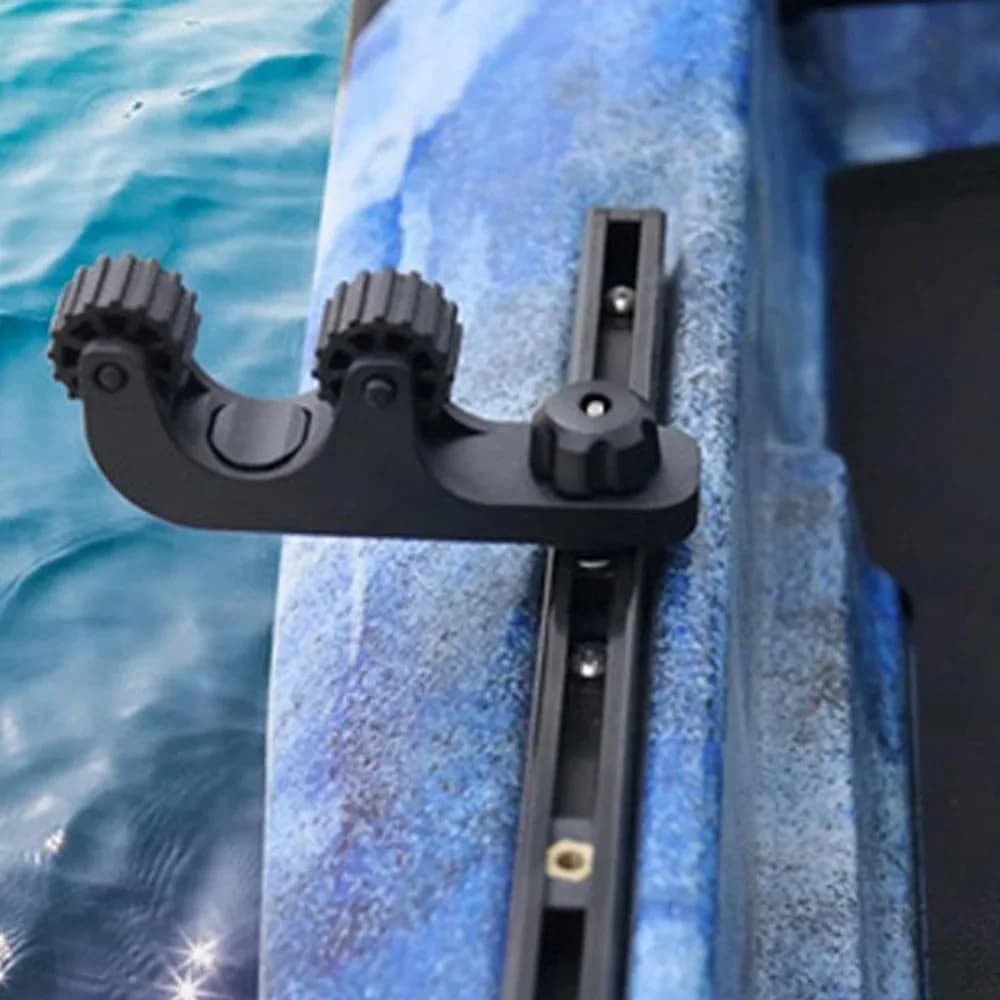 Supporto universale per pagaie per kayak Supporto per remo per canoe in plastica durevole Installazione semplice Supporto per canna da pesca per guida per kayak resistente all'usura