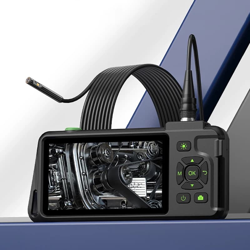 Endoscope with 5'''' IPS Screen and 3.9mm/5.5mm/8mm Camera, 1080P HD IP67, Divisible Design, Autofocus, 8mm 1920P for Auto Inspection and Fognature
