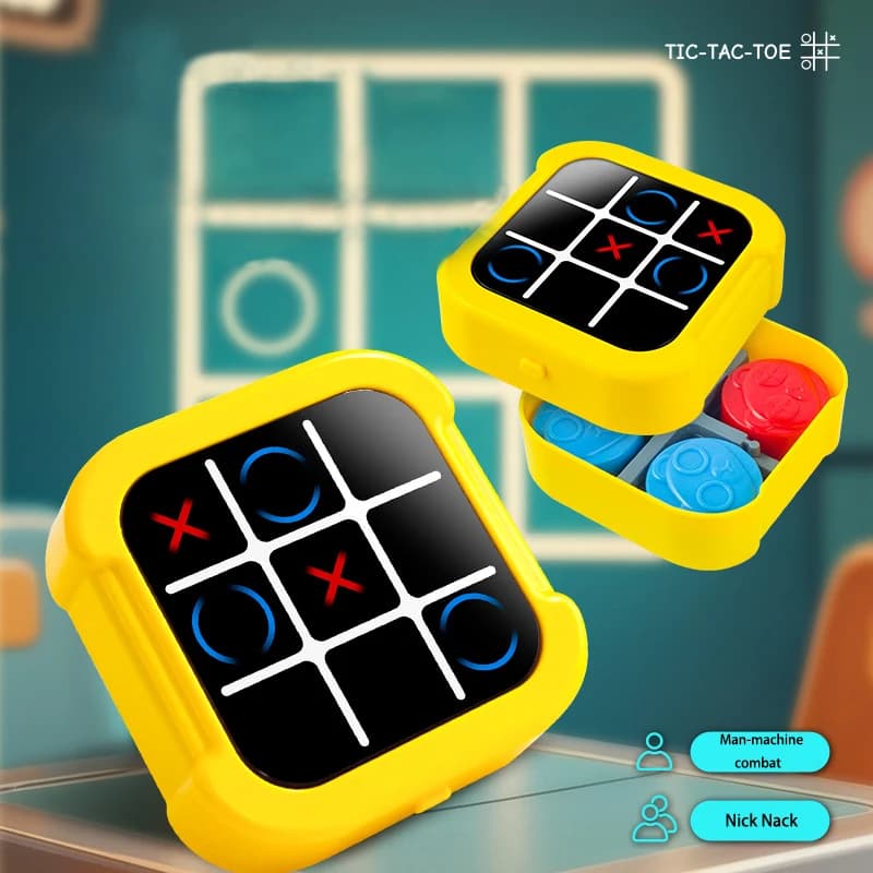 Gioco del Tris Elettronico Multifunzionale, Gioco Educativo Strategico per Bambini, Gioco Interattivo per lo Sviluppo Mentale, Divertimento Genitore-Figlio