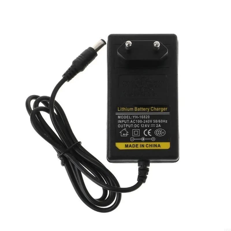 Caricabatteria 12,6 V per DC 2A Adattatore di alimentazione intelligente agli ioni di litio Trasformatore con spina UE USA 100-240 V CA 50/60 Hz Ricarica
