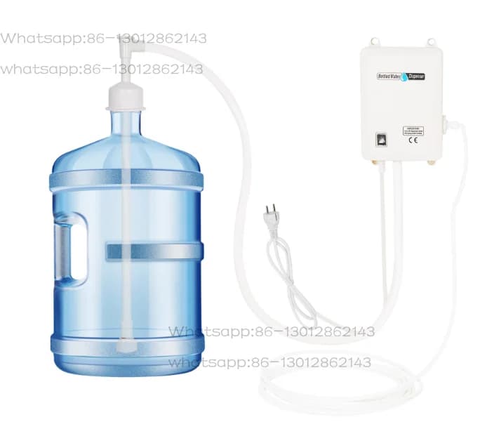 Sistema di Erogazione Acqua con Pompa 110-220V, Pompa per Dispenser d'Acqua con Ingresso Singolo e Tubo da 20 Piedi per Frigorifero, Macchina del Ghiaccio