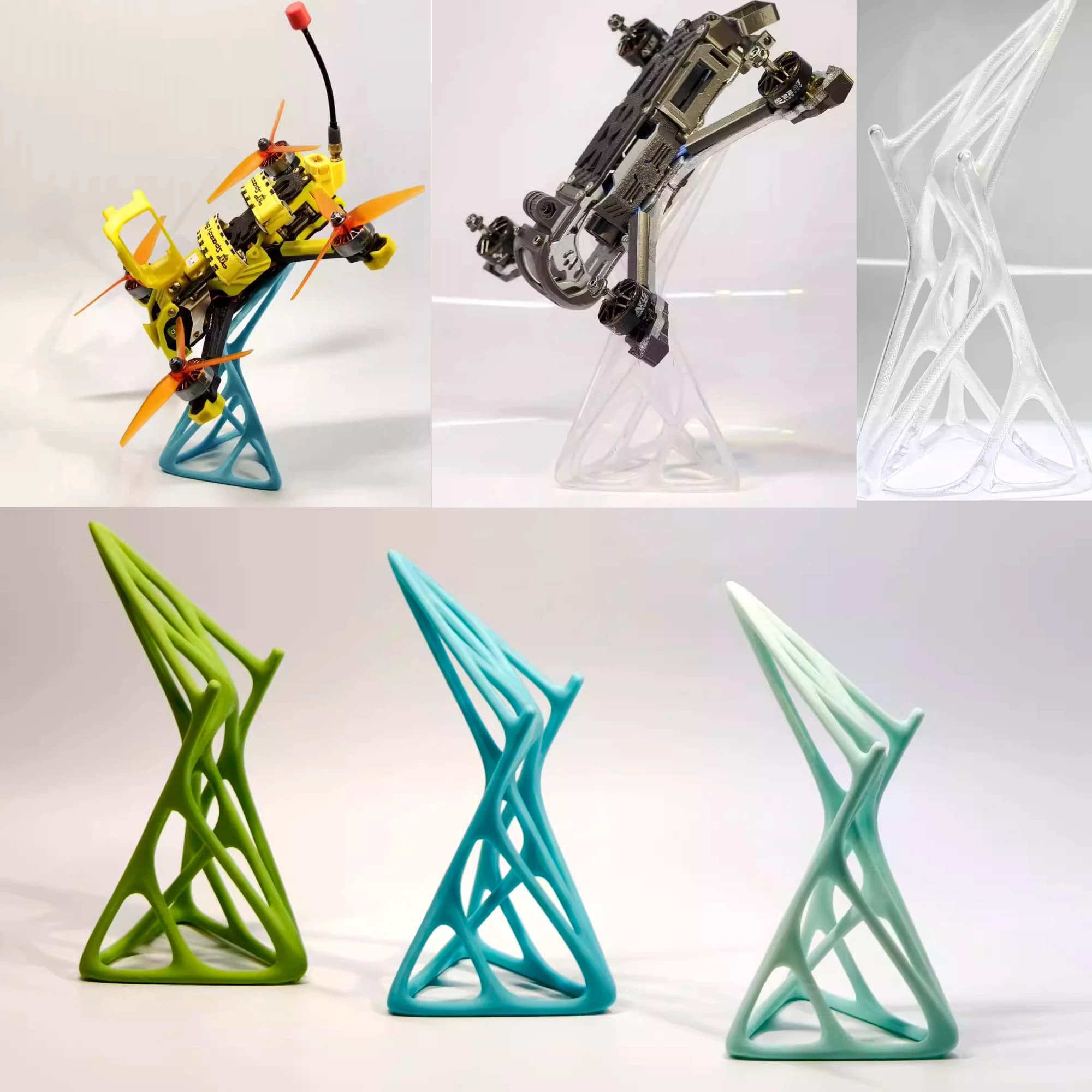 Supporto per display FPV da 1 pezzo, accessori per stampa 3D, materiali per fotopolimerizzazione o PLA per droni da corsa RC da 5 pollici