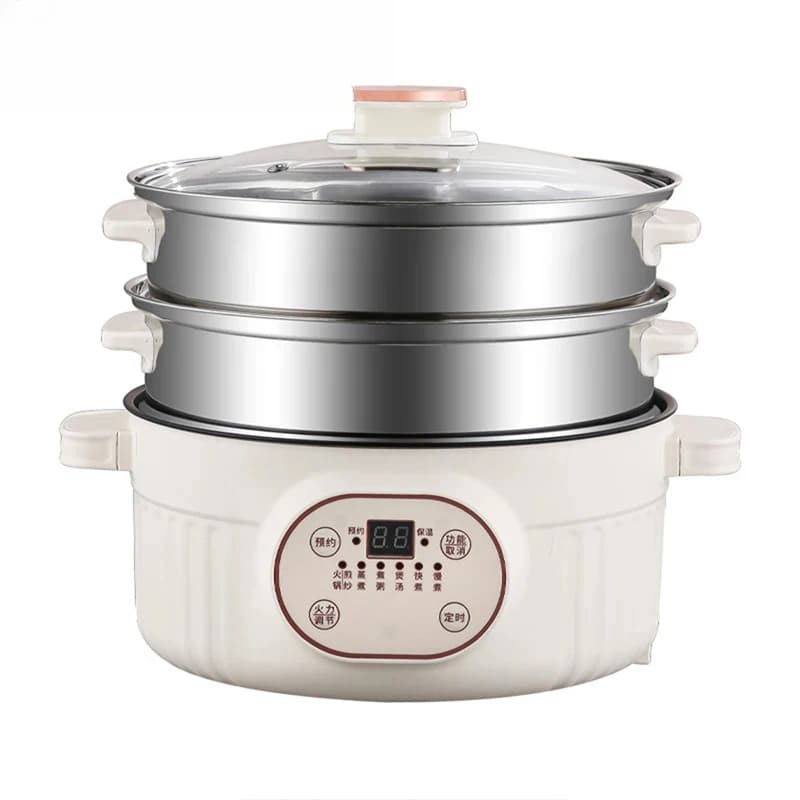 Pentola Elettrica Intelligente Multifunzione: Hotpot, Cuocipasta, Vaporiera, Pentola per Zuppe, Padella per Frittura, Cuociriso - EU