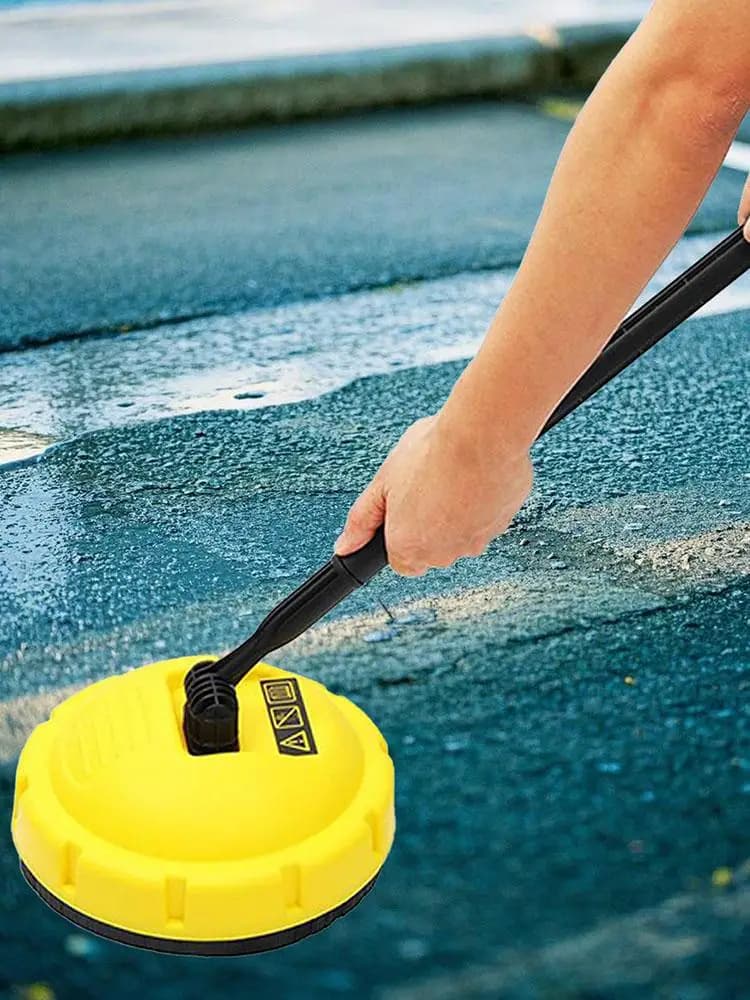 Spazzola per idropulitrice Spazzola per idropulitrice con manico Pulitore per superfici rotante Strumento multiuso per la pulizia della casa per il pavimento dell'auto