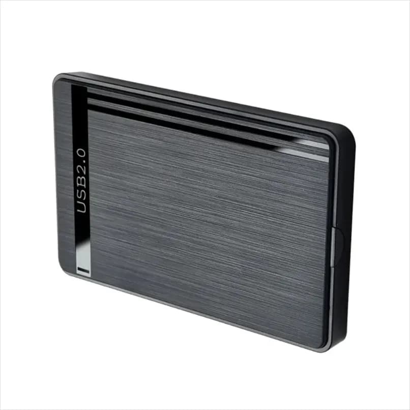 Box esterno USB 2.0 per HDD SATA da 2,5 pollici, custodia portatile plug&play per SSD e HDD, per laptop e PC, uso quotidiano