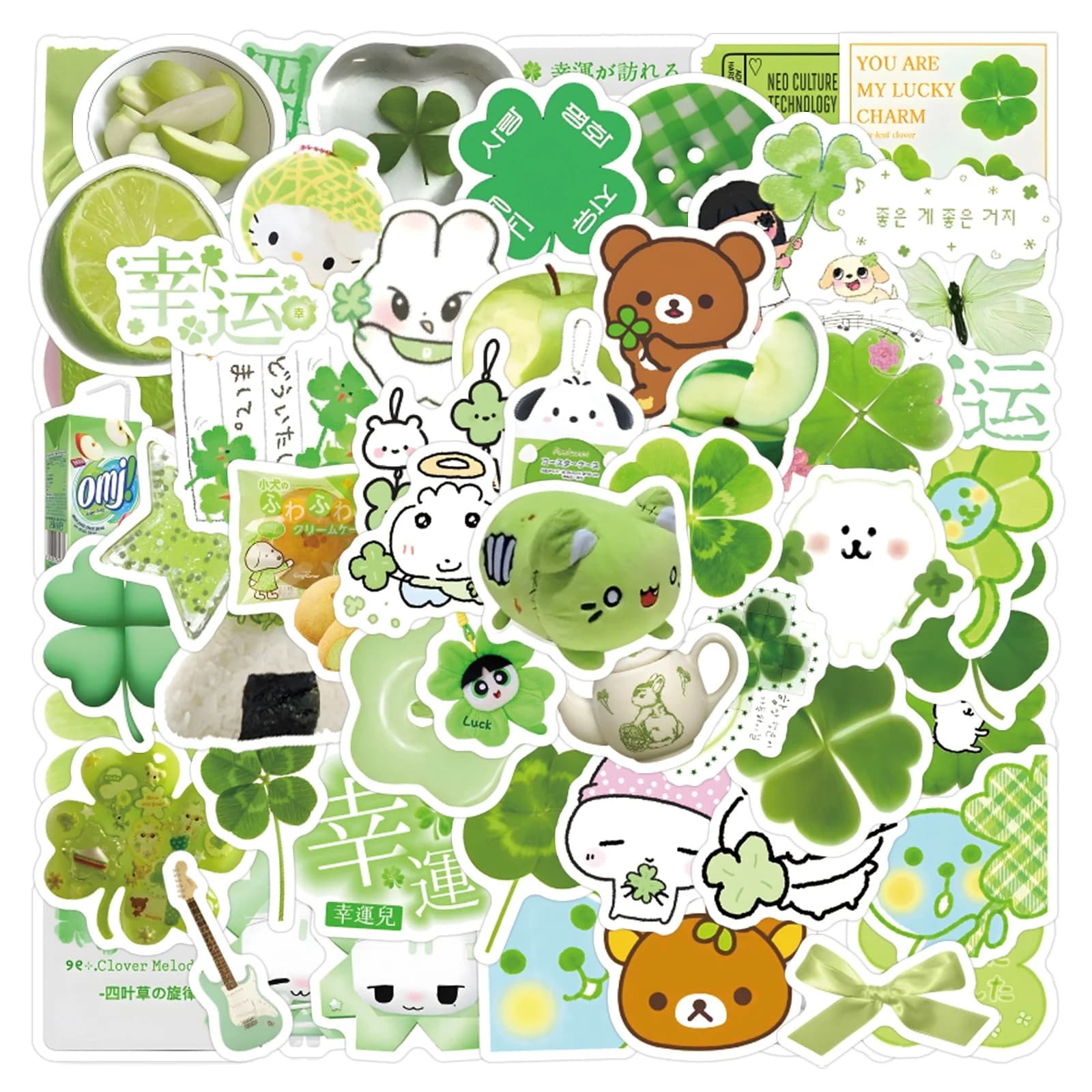 100Pcs Cartoon Cute Cutecore Stickers Ins Korean Decals For Phone Laptop Suitcase Notebook Skateboard Waterproof Stickers