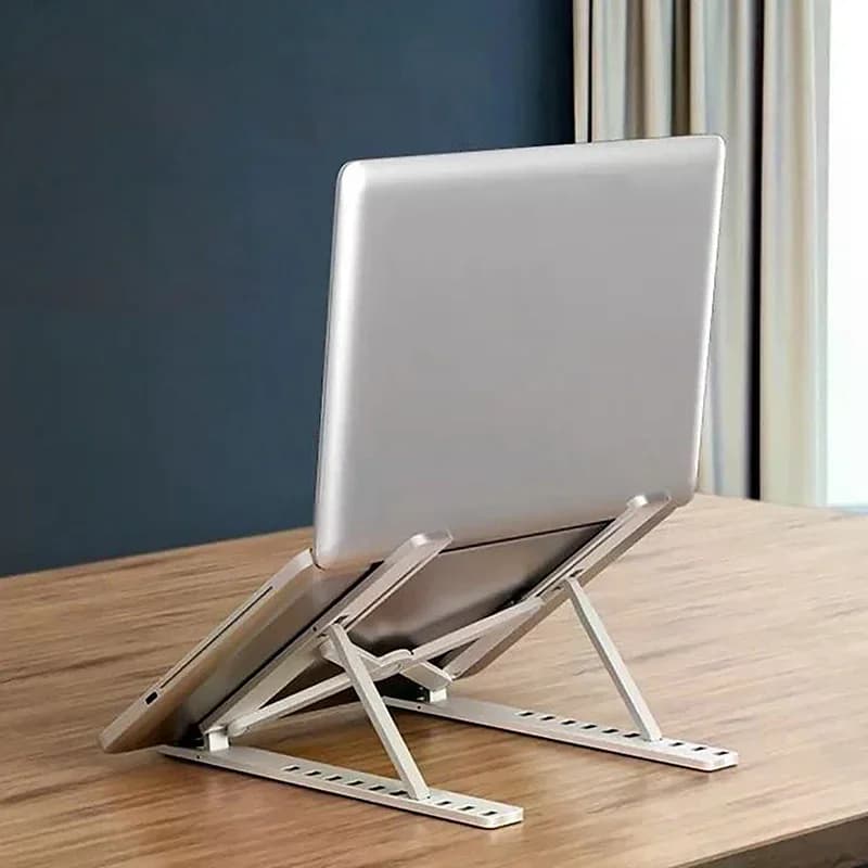 Supporto universale per laptop, supporto regolabile per notebook, base di raffreddamento pieghevole antiscivolo, staffa in plastica