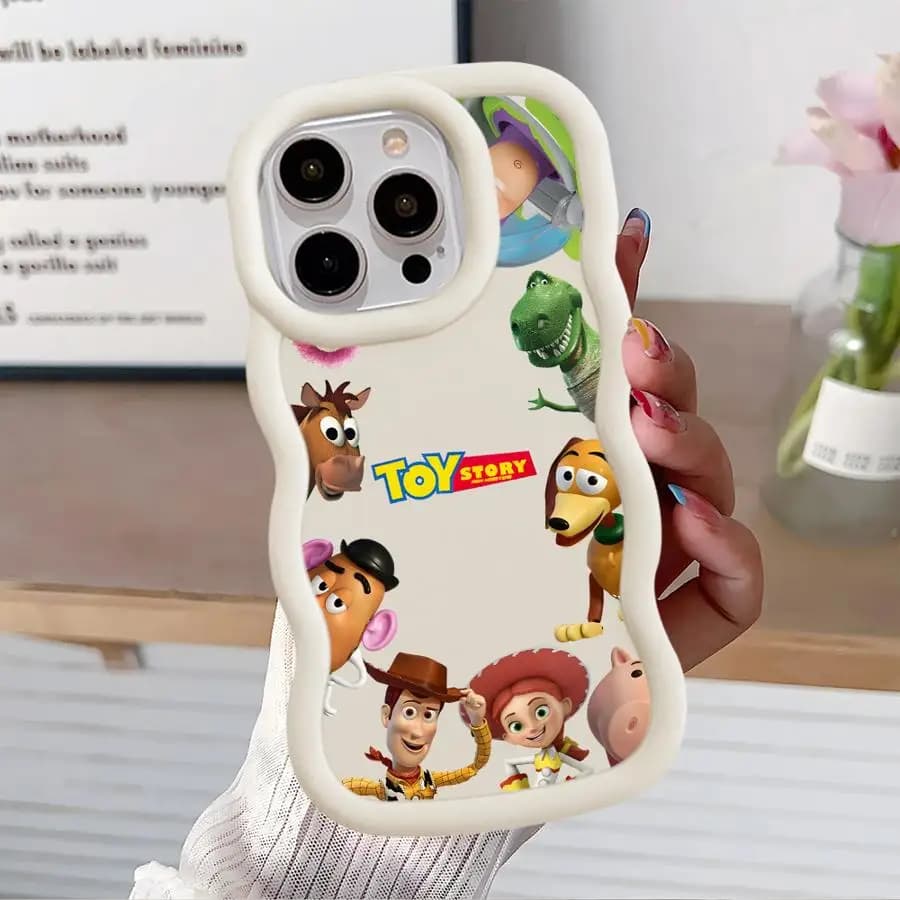 Cover Morbida Disney Toy Story per iPhone 17 8 16 Pro Max 12 17e 15 Plus 14 11 13 17Air XR