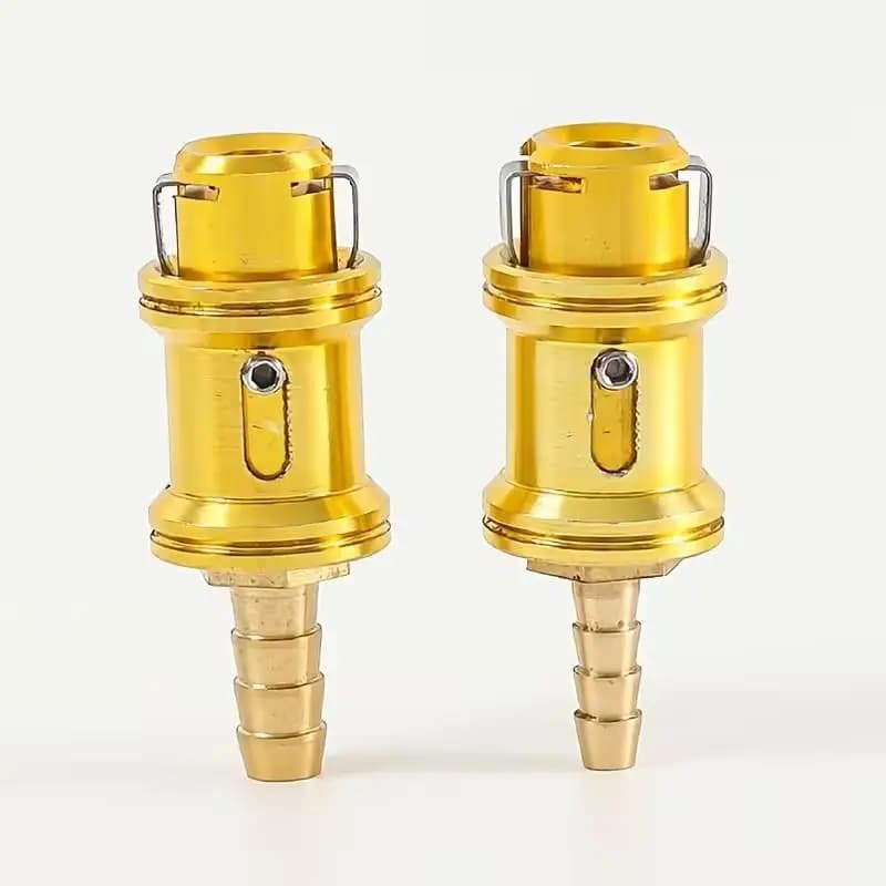 Nuovo Adattatore per Pompa Gonfiaggio Pneumatici Auto 6.5/8mm, Connettore Rapido in Ottone Massiccio per Gonfiaggio