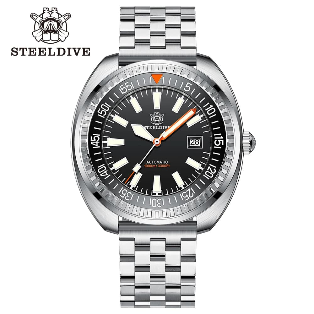 SD1983 Cool Design STEELDIVE Brand 1000M Waterproof 49MM Big Size NH35 Automatic Ceramic Bezel Sapphire Underwater Watches For Men