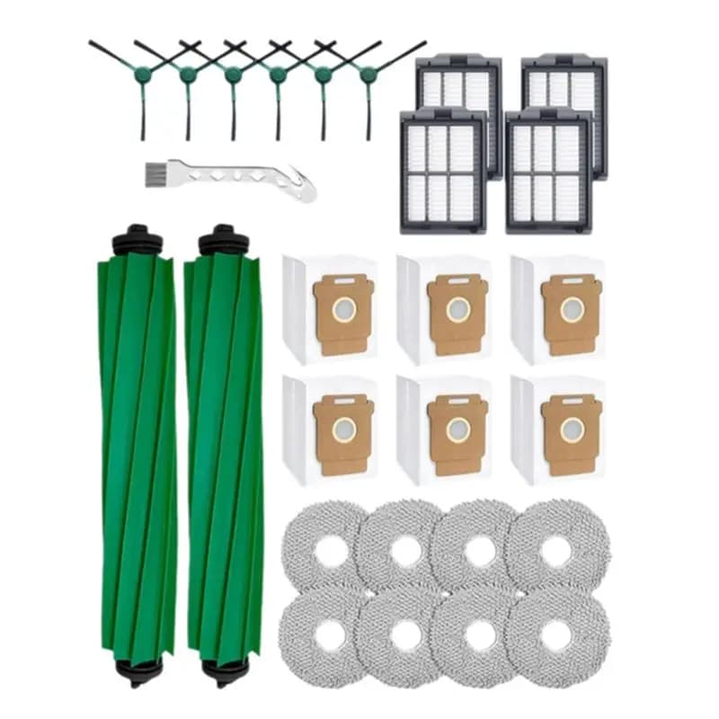 A63M-Main Side Brush Mop Filter Dust Bags- 27 Pcs For Irobot Roomba Plus 505/405 Combo Sweeping Machine Accessories
