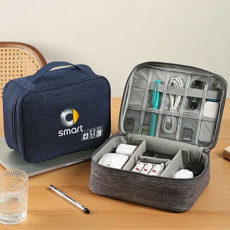 Borsa organizer da viaggio per caricabatterie auto e cavi dati per accessori Benz Smart Fortwo 451 450 453 Forfour Cabrio Crossblade ROADSTER