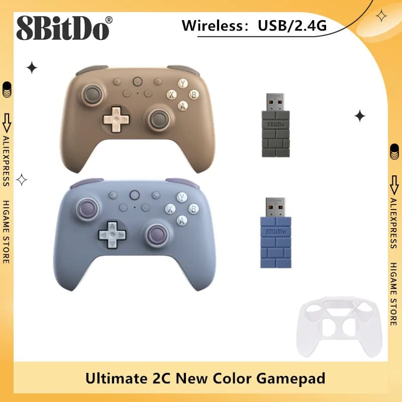 8BitDo Ultimate 2C 2.4G Wireless game controller New joystick for color gamepad for PC Windows 10/11 Android SteamOS Raspberry Pi
