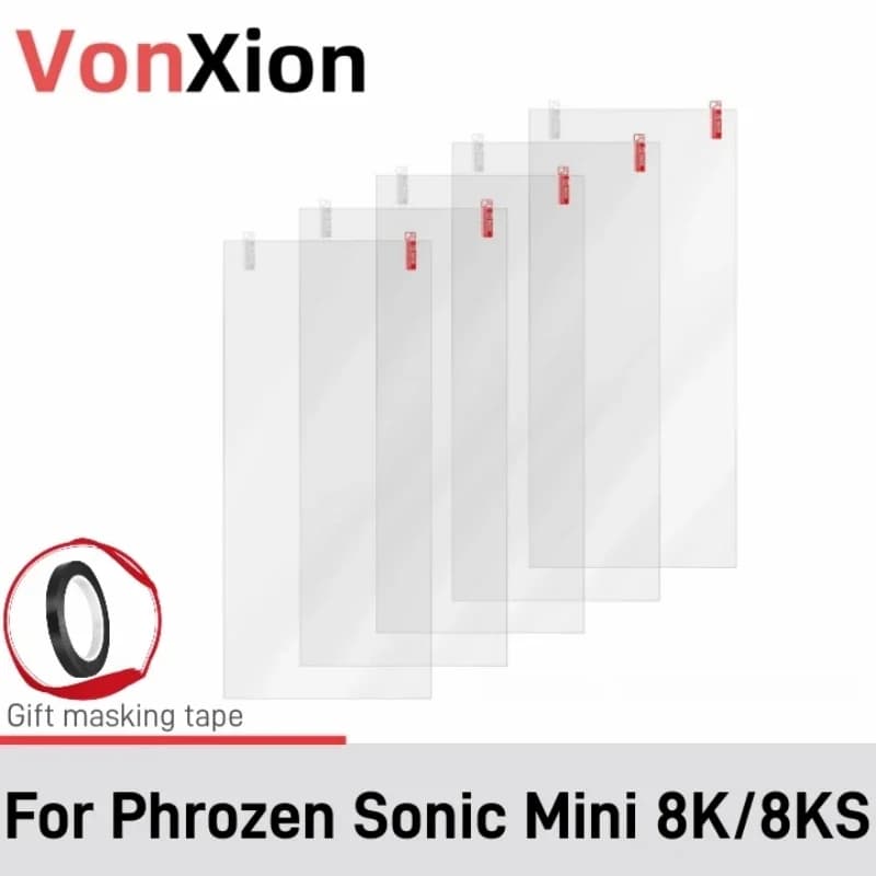 Vonxion 5 Pieces Protective Film Anti Graffio for Phrozen Sonic Mini 8K 8Ks 3D Printer Resin LCD Accessories