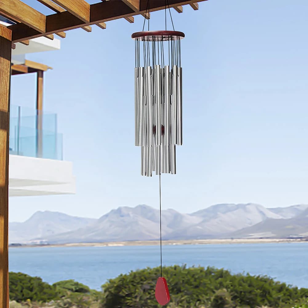 Outdoor Decoration Wind Bell 27 Tubes Outdoor Pendant Anti-rust Aluminum Multi-tube Wind Chime Fashion Pendants for Garden Yard