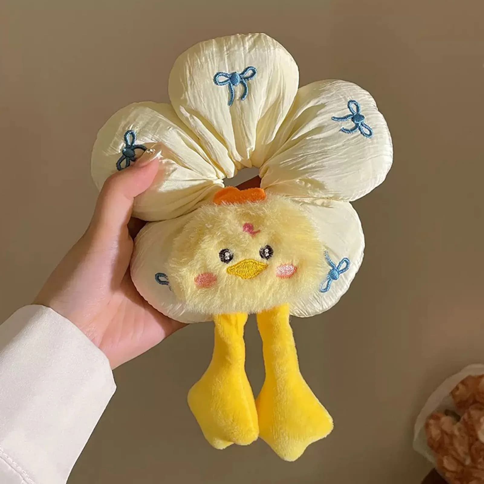Elastici per capelli con simpatici animali dei cartoni animati, design floreale imbottito, per uso quotidiano, decorazioni per feste, regali.