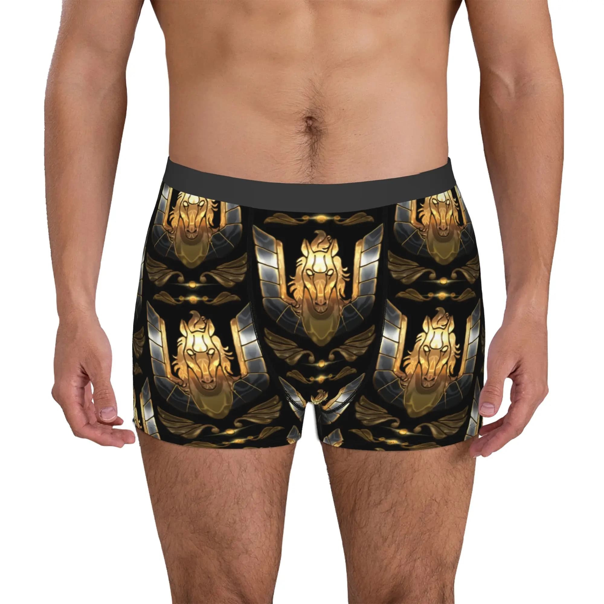 Saint Seiya Pegasus Bronze Boxers Shorts Mens Anime Knights of the Zodiac Briefs Underwear Funny Underpants