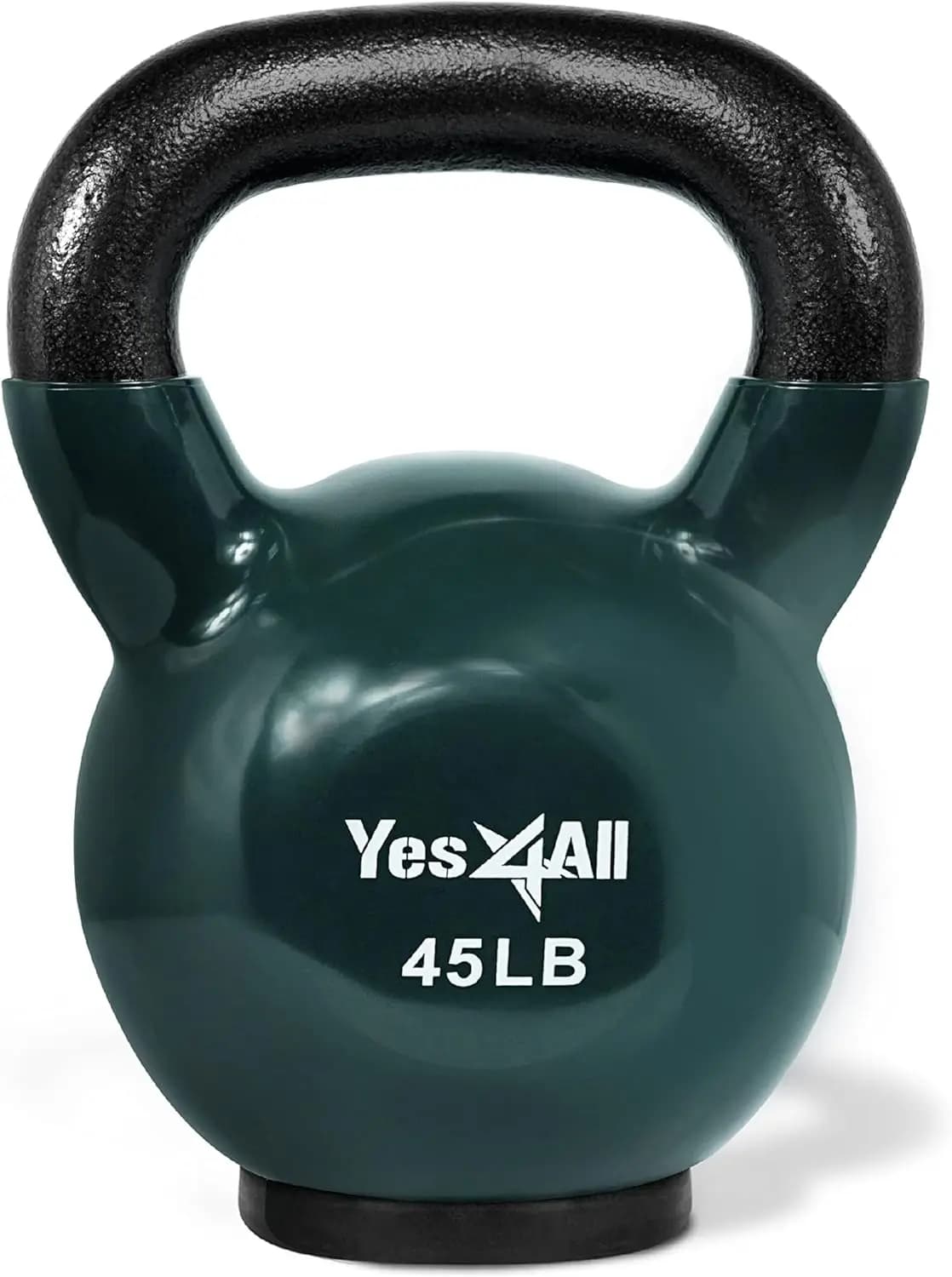 Kettlebell con base in gomma, pesi per allenamento di forza per donne (10-65 libbre)