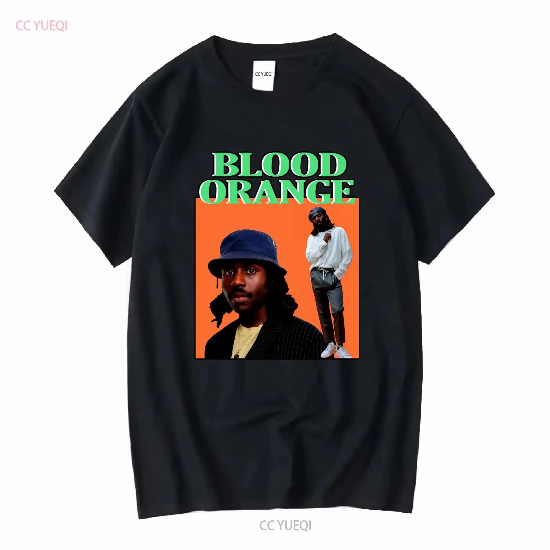 Maglietta classica Blood Orange Dev Hynes in cotone pesante vintage lavata unisex casual versatile traspirante homme streetwear leggermente